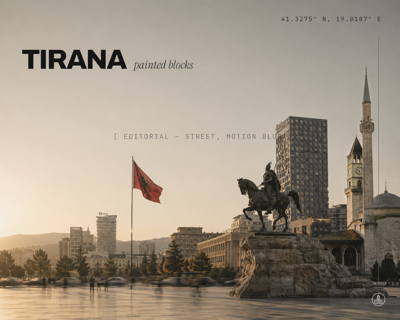 TIRANA — painted blocks