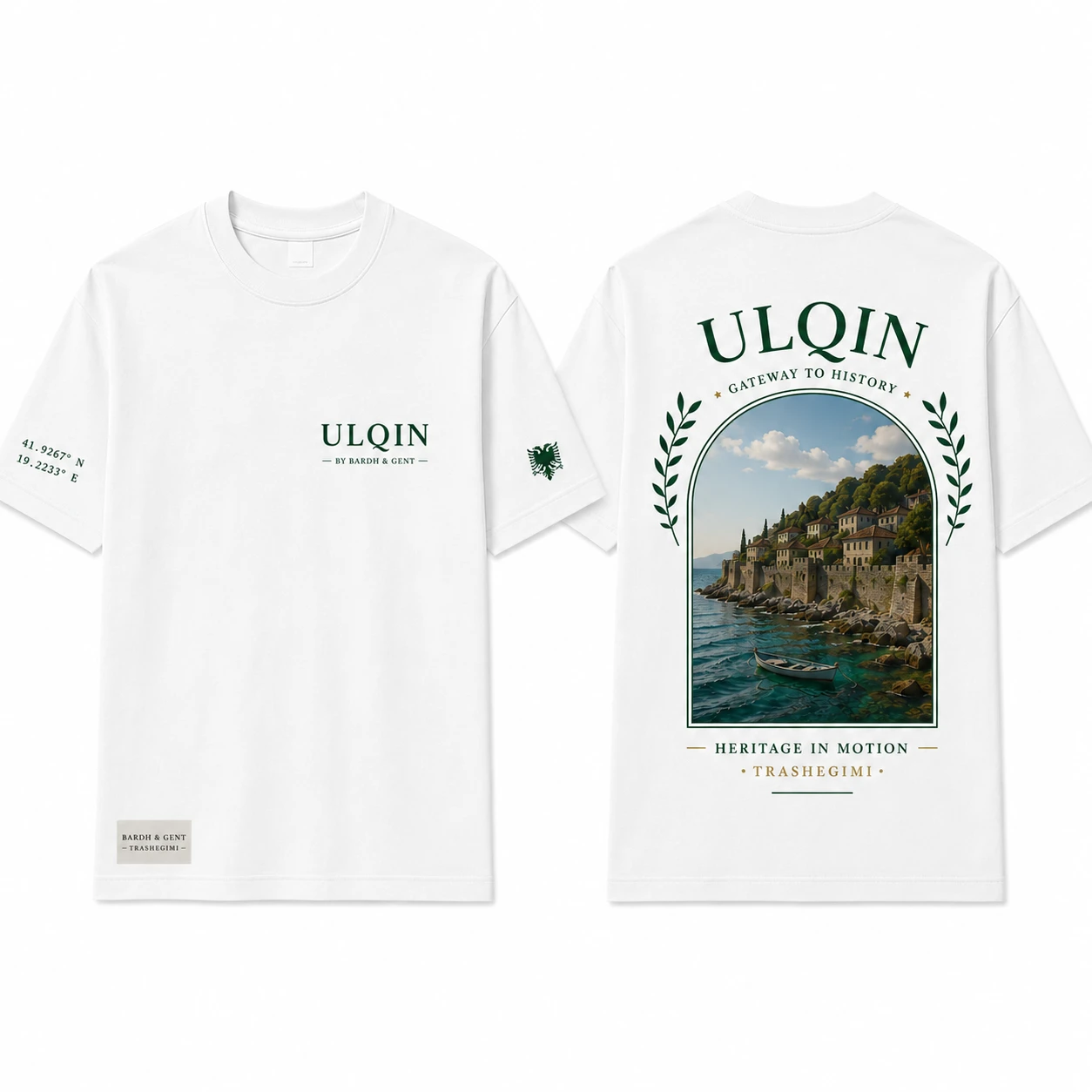 Ulqin City Tee — front and back print